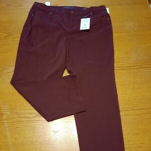 New Gloria Vanderbilt Red Straight Leg Jeans Plus Size 18W Short